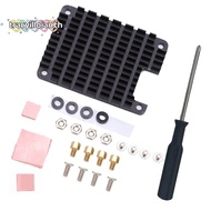 TRACYILLOIAN For CM4 Heatsink, Aluminum with Installation Tool Aluminum Alloy Heatsink, Reserved Hol