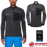 MAMMUT Men Warm Fleece Windproof Half-Cardigan Long-Sleeved Sweatshirt Polartec Aenergy 03780