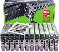 WorkDone 12-Pack 2.5" Drive Caddy - G176J Compatible for Dell PowerEdge Servers T440 T640 R430 T430 