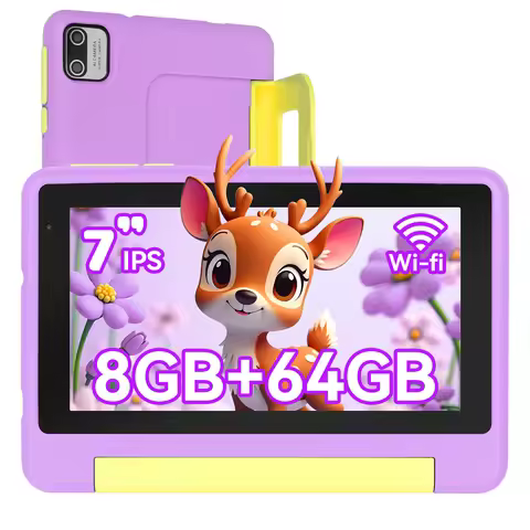 KT1018 7 Inch Android 13 Tablet PC Quad‑Core CPU 8GB(2GB+6GB Expand RAM) 64GB EMMC Storage US Local 