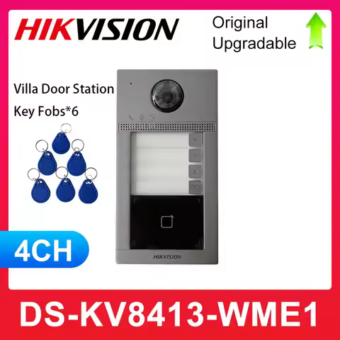 HIKVISION IP Video Intercom Door Station DS-KV8113-WME1(C) Surfarce Flush Mounted Support PoE DS-KV8