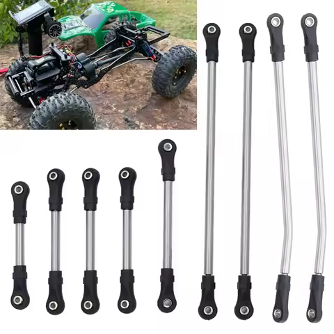 LCG Link Rod Set Stainless Steel Linkage Unassembled Kit for 1/10 Axial SCX10 III Capra 1.9 UTB LCG 