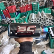 Exhaust Muffler SC Project Carbon Universal pipe 50mm