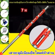 sk5 กรรไกรตัดกิ่งไม้สวนสูงกรรไกรตัดกิ่งไม้แบบกระตุก พร้อมเลื่อย เฉพาะหัวกรรไกร ใส่ด้ามเพิ่มเองได้ตาม