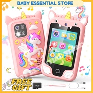 Mini Learning Phones Children Smart Phone Toy Puzzle Games Music Player Alarm Flashlight Dual Camera