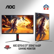AOC Q27G4S 27′′ 320Hz 1440p QHD 0.3ms MPRT IPS Pivot Support Gaming Monitor