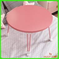 โต๊ะพับได้ทรงกลม โต๊ะพับญี่ปุ่นแบบทรงกลม นั่งรับประทานอาหาร ทำงาน ขนาด 60x30cm B777