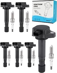 TAUTOY UF624 5C1722 C889 Ignition Coil 97390 Spark Plug For Honda Odyssey Accord Crosstour Pilot Rid