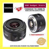 Yongnuo YN 35mm F2 Prime Lens For Canon EF Mount Camera | Full Frame Format | Auto Focus