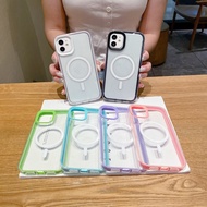 三合一透明磁吸壳适用17pm手机壳马卡龙果色iphone13/14防摔2026.3 Three-in-one Transparent Magnetic Case, Suitable for 17pm 