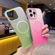 casing iPhone 16 Pro Max 16 Plus Gradient Phone Case Borderless Phone Case