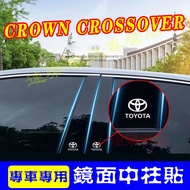 Toyota Toyota Center Column Sticker 23-26 Crown Crossover Window Trim Bright Strip BZ4X PC Center Co