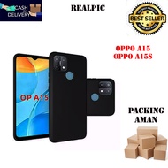 Oppo A15 Casing Oppo A15s SoftCase Black Matte/