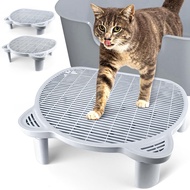 Adjustable Litter Box Ramp Step Double Layer with Filter FunctionElevated for Senior Cats Easy Acces