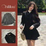 Chililuu evening gown, round neck evening gown, low waist, Korean style