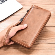 9 ️ ⃣ Men's Wallet Long Zipper Wallet Simple Business Wallet Multifunctional Card Holder Large Capac