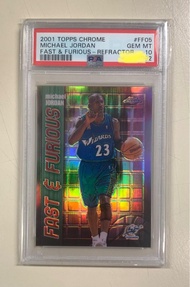 10分 2001 Topps Chrome Michael Jordan Refractor PSA 10