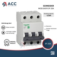SCHNEIDER MCB EASY9 3P 20A - 3 PHASE 20 AMPERE 4.5ka
