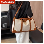 QU333699 แบบพกพาได้ กระเป๋า Crossbody จุได้มาก ทัศนศึกษาด้วยการเดินทาง กระเป๋าเดินทางมีล้อ เรโทร ลำลองแบบสบายๆ กระเป๋าถือแบบถือ