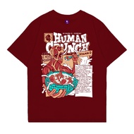 Kaos Pria Maroon Kizaru T-shirt Anime Attack On Titan HUMAN CRUNCH เสื้อยืดคอตตอน S-5XL