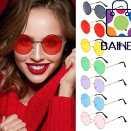 BAIHEE Metal Sunglasses Retro Hippie Party Circle Glasses