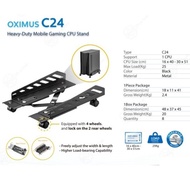 CPU Sliding Rack Under Wheels Under Table Floor Floor Tray Taruh Computer Casing Gaming CPU PC Holde