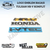 HONDA Large HR-V IVTEC Written Luggage Emblem Logo Complete Original