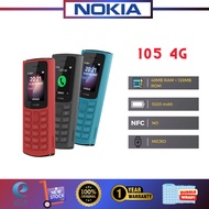 [Malaysia Set] Nokia 105 4G - HD voice calls, easy to use, Dual SIM, 48MB RAM (1 Year Nokia Malaysia