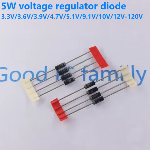 5PCS 5W Zener diode 1N5333 1N5334 1N5335 1N5336 1N5378 1N5339 1N5357 1N5366 1N5360 47V-110V direct i