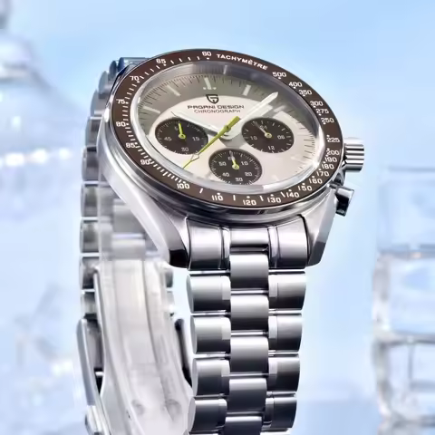 PAGANI DESIGN 500 Speedometer Circle Sport Chronograph 316L All Steel Luminous Man Watch AR Sapphire