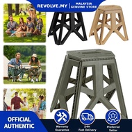 Foldable Tall Stool Handle Design Portable Camping Bench High Load-Bearing Collapsible Travel Stool 