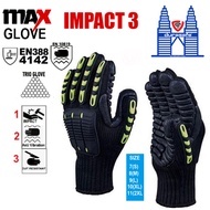 MaxGlove Impact 3, Anti-Vibration Glove EN388 & EN10819 Approved