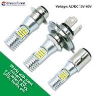 DREAMFOREST 1Pc 16SMD 3020 LED Motorcycle Scooter Headlamp Head Light DRL High Low Fog Light White H