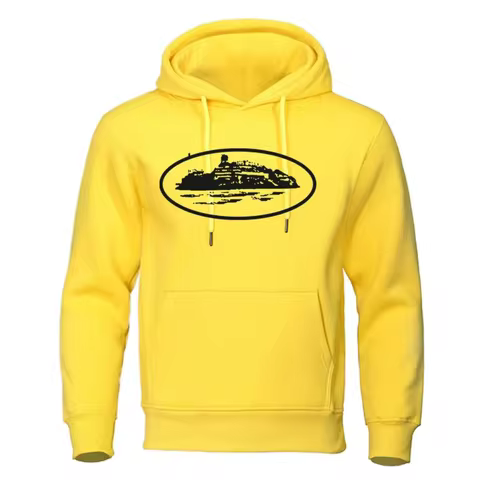 Men's Premium Hoodie Sweatshirt with General Brand Logo Comfortable Streetwear Casual Hooded Pullove