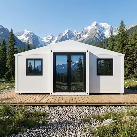Customized 40ft Expandable Container House Supplier Prefabricated Home Living Office Camp Modern Des