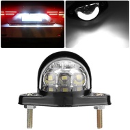 12V 6LEDs Number Plate License Light Reflector For Motorcycle Trailer Truck Lorry License Light X