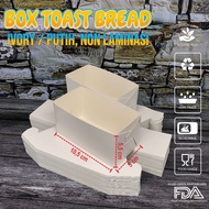 (isi 50pcs) Toast Box Bread/Dus Roti Panggang/Box Roti Bakar Mini/Pembungkus Sandwich Roti Bakar/Dus
