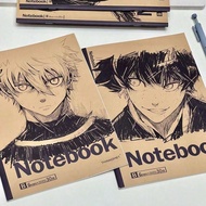 1pc Blue Lock Anime Notebook, Writing Pad, Student Exercise Book, Thick B5 Lined Journal For Middle 