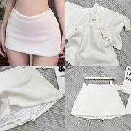 (Shop Item): Super flattering Cream White Rabbit Wool Skirt, Ready to Lining, Mix Max Anything - Rea
