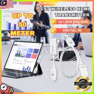 【MY 24HRS】1080P 60Hz CS7 Wireless HDMI Transmitter Receiver 60Hz Type C for Phone Laptop TV Plug Pla
