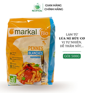 Mì ống pennet trắng/bán lứt/lứt hữu cơ Markal 500g dai ngon tiện lợi nui xào chiênăn vặt