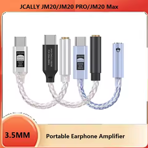JCALLY JM20 /JM20 PRO/JM20 Max Portable Code Amplifier Digital Audio Adapter Type C To 3.5mm Earphon