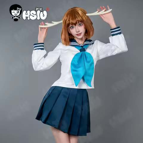 Shikanoko Noko Cosplay Clothing HSIU School Uniform Sailor Women's Clothing Anime My Deer Friend Nok