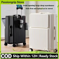 20inchLuggage Bag Travel Hand carry size front open luggage bag with 4 wheel 3Kg Suitcase Bagasic行李箱