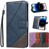 Phone Cover Retro Leather Case Samsung Galaxy S25 S24 S23 S22 S21 FE Xcover 7 M62 F62 Plus Ultra 5G 