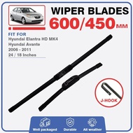 Front Windscreen Wiper Blades For Hyundai Elantra HD MK4 Avante 2006 2007 2008 2009 2010 2011 Car Wi