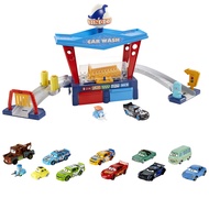 Bundle of Mattel Disney Pixar Cars Die-Cast Mini Racers 10-Pack Vehicles + Color Change Dinoco Car W