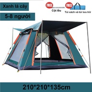 6-8 Person Camping Tent Outdoor Tent Waterproof Double Layer Automatic Home Tent