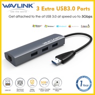 Wavlink Usb C 3.1 Hub 4 In 1อลูมิเนียม Hub พร้อม3-Port Usb 3.0Rj45 Gigabit Ethernet Lan Port Convert