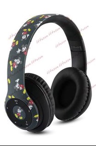 迪士尼 藍芽 無線 耳機 經典 米奇 老鼠 可摺合 易攜帶 Disney  Bluetooth Wireless Headphone Classic Mickey Mouse Foldable Eas